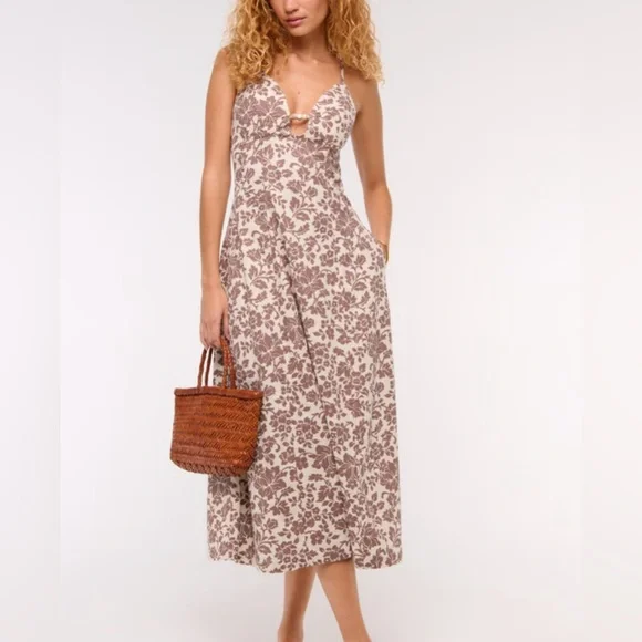 A&F Beaded Floral Dress - Picture 1 of 5